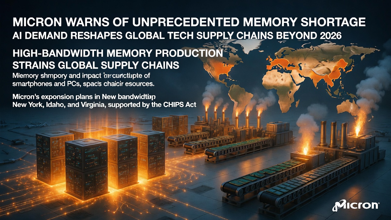 Micron Warns of Unprecedented Memory Shortage: AI Demand Reshapes Global Tech Supply Chains Beyond 2026