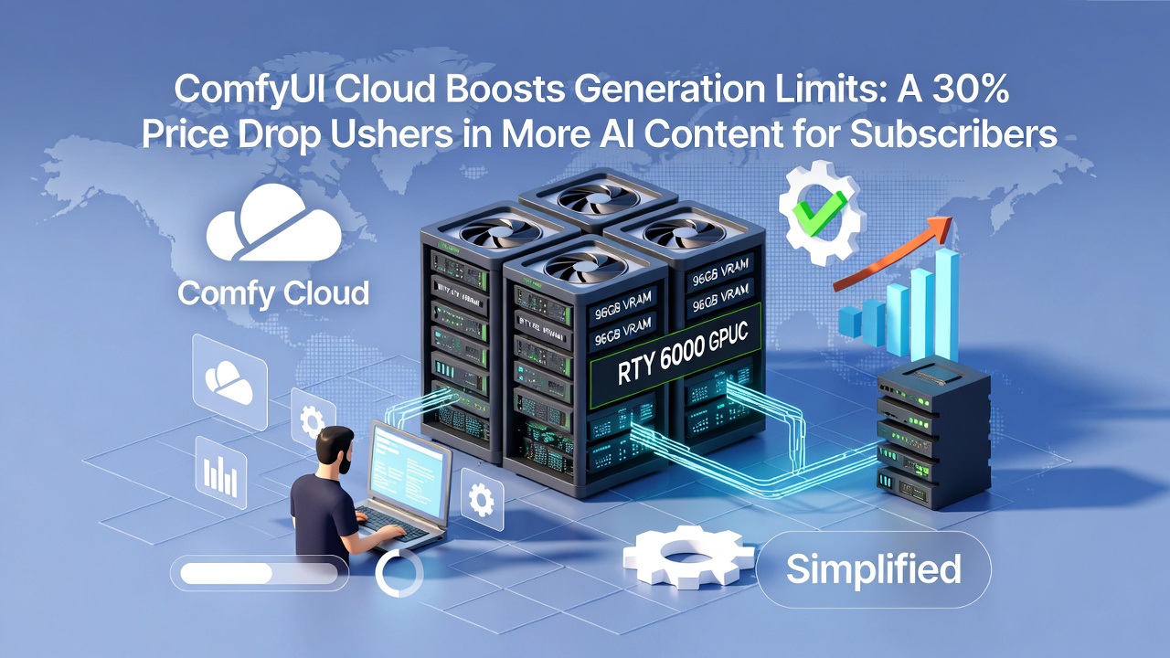 ComfyUI Cloud Boosts Generation Limits: A 30% Price Drop Ushers in More AI Content for Subscribers