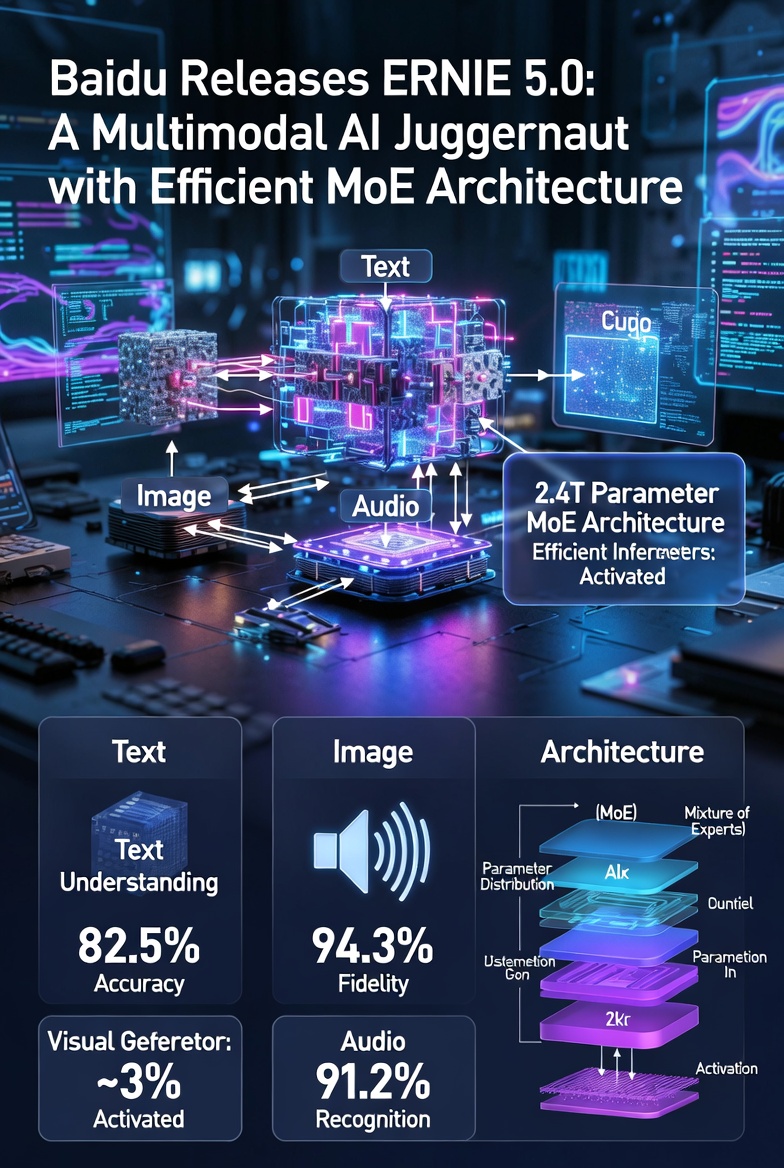 Baidu Releases ERNIE 5.0: A Multimodal AI Juggernaut with Efficient MoE Architecture