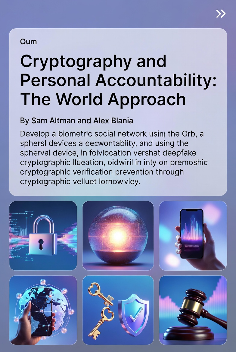 Cryptography and Personal Accountability: The World Approach