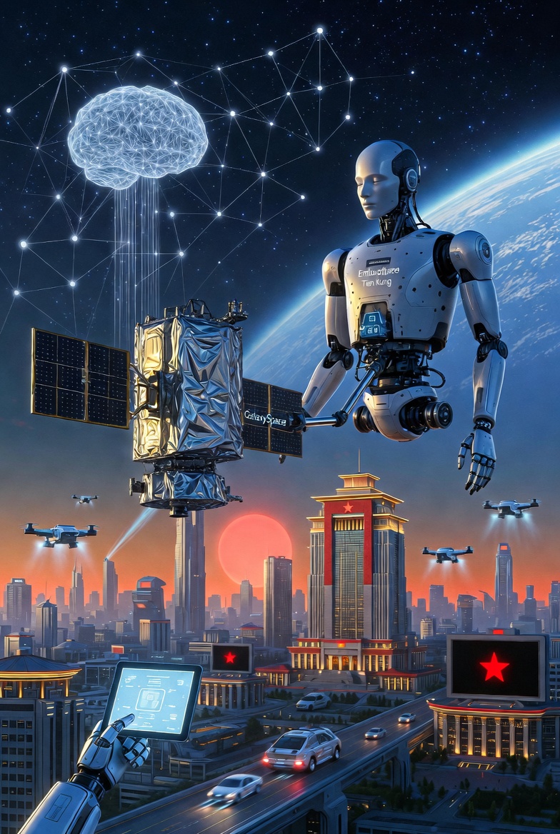 China's Satellite-Robot Synergy: Humanoid Bots Go Orbital in the Age of AGI