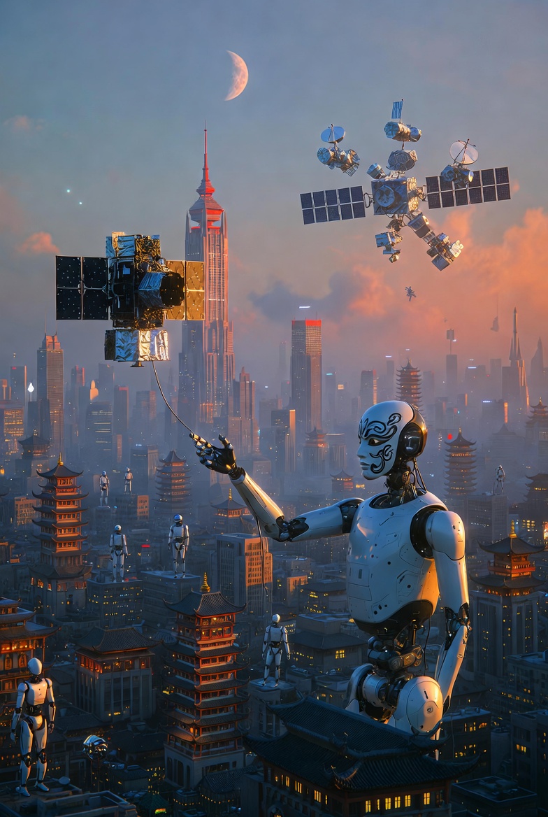 China's Satellite-Robot Synergy: Humanoid Bots Go Orbital in the Age of AGI
