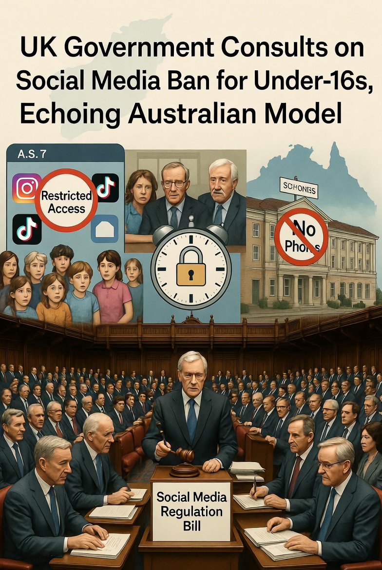 UK Government Consults on Social Media Ban for Under-16s, Echoing Australian Model