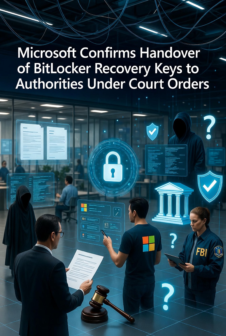 Microsoft Confirms Handover of BitLocker Recovery Keys to Authorities Under Court Orders