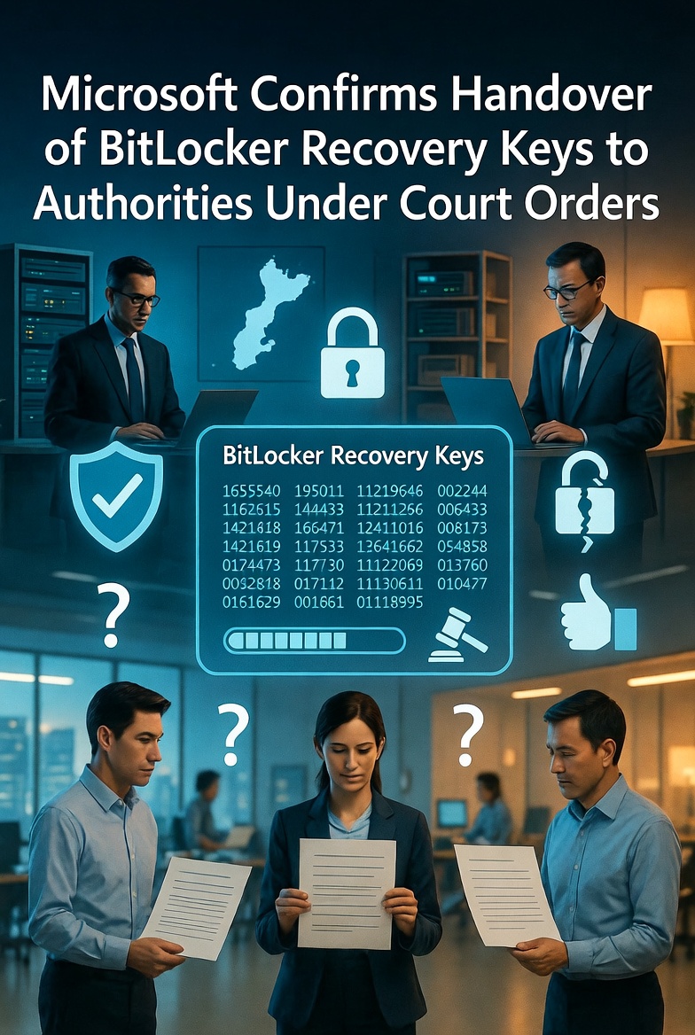Microsoft Confirms Handover of BitLocker Recovery Keys to Authorities Under Court Orders