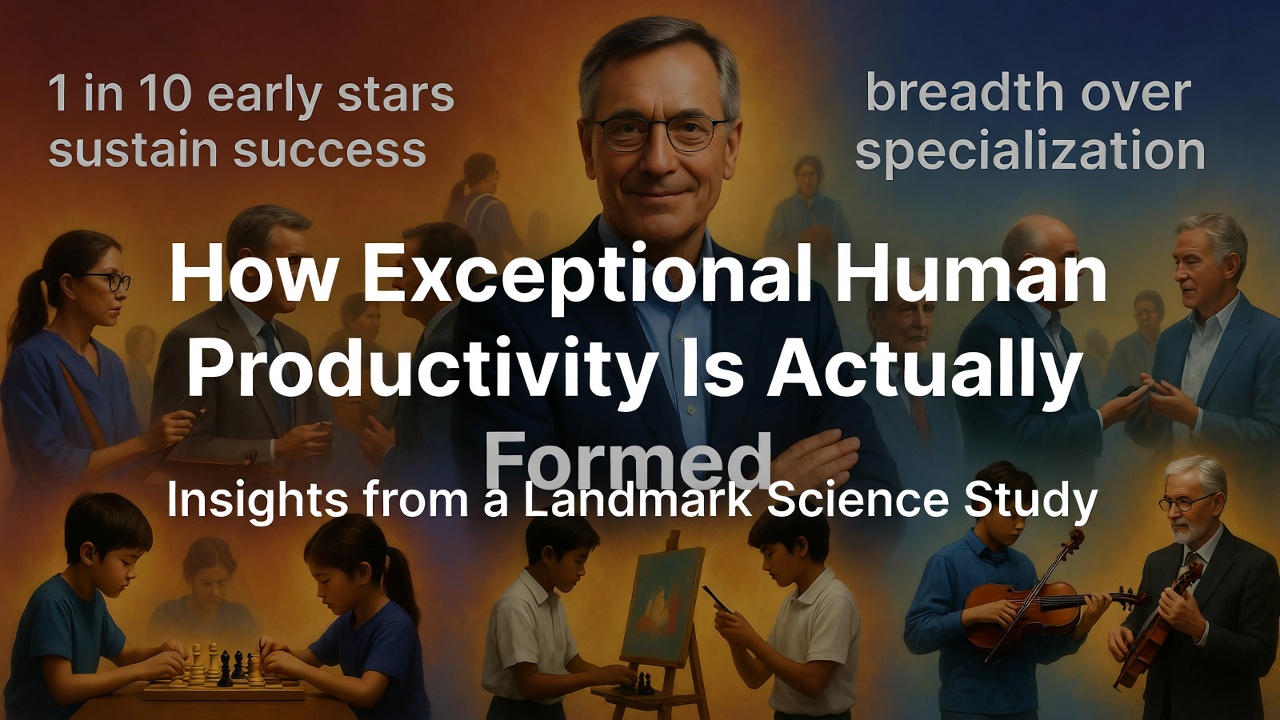 How Exceptional Human Productivity Is Actually Formed: Insights from a Landmark Science Study