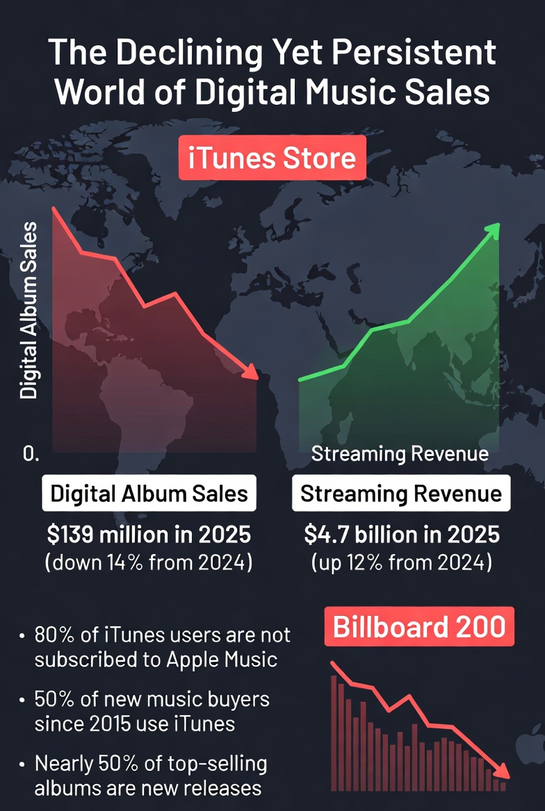 The Declining Yet Persistent World of Digital Music Sales