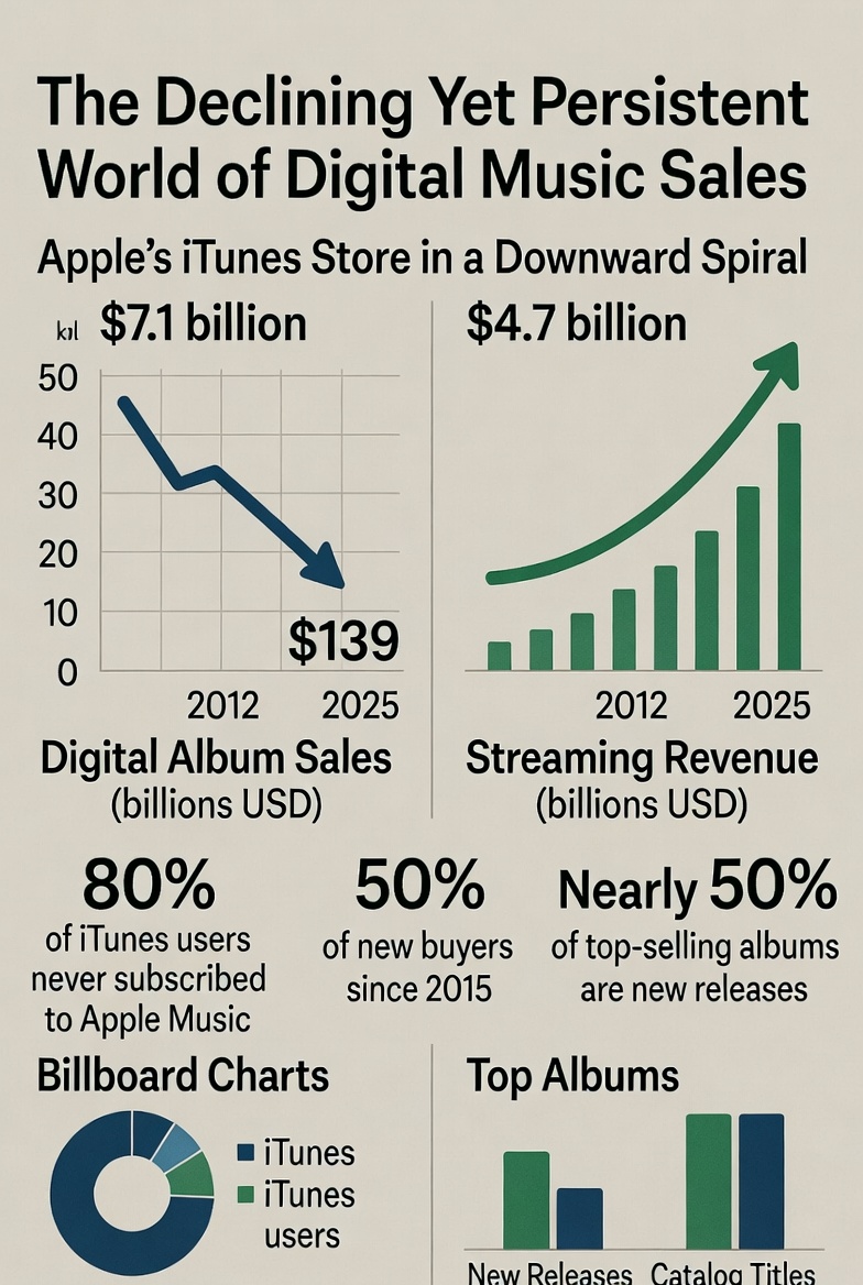 The Declining Yet Persistent World of Digital Music Sales