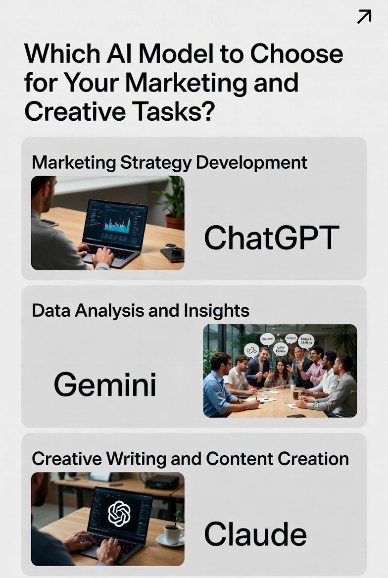 Which AI Model to Choose for Your Marketing and Creative Tasks?