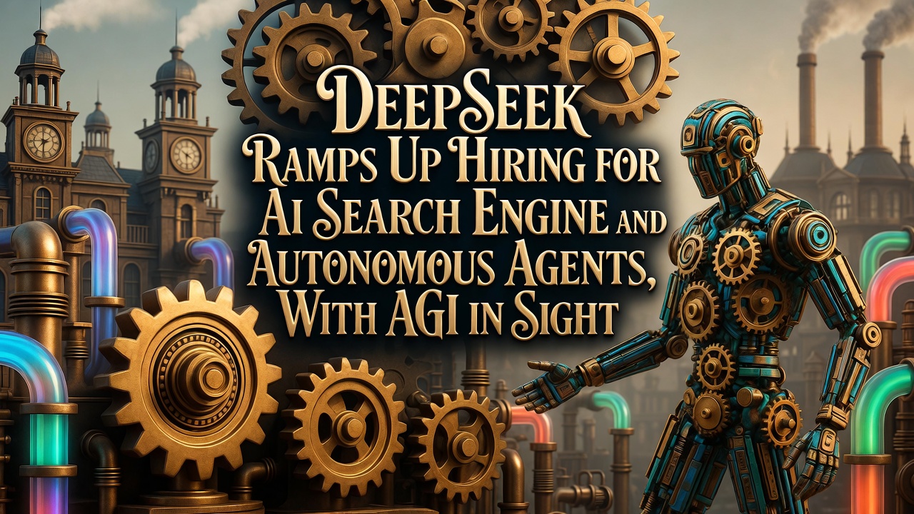 DeepSeek Ramps Up Hiring for AI Search Engine and Autonomous Agents, With AGI in Sight