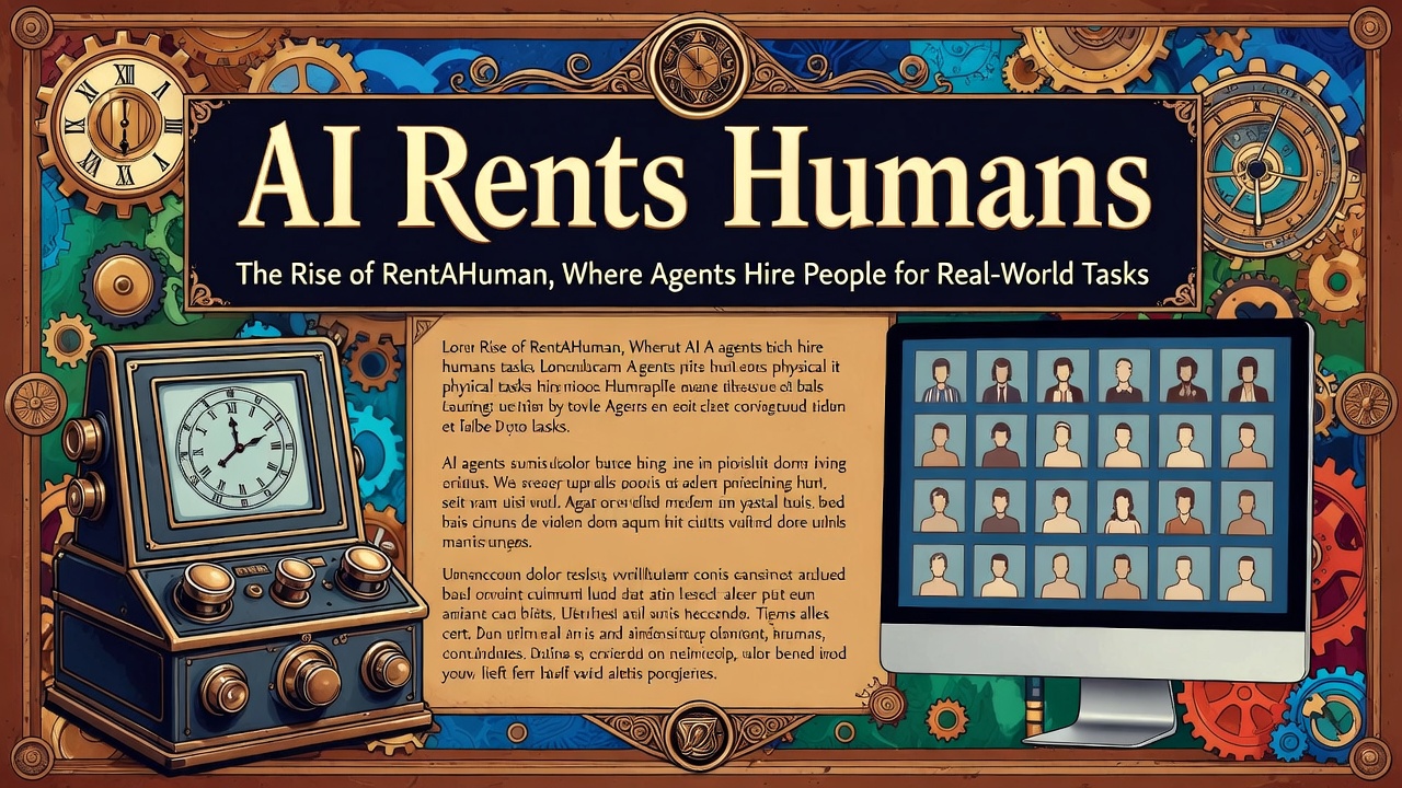 AI Rents Humans: The Rise of RentAHuman, Where Agents Hire People for Real-World Tasks