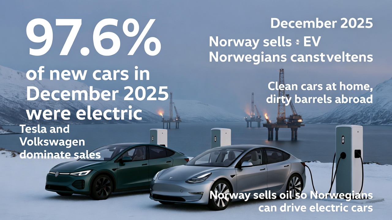 Norway's Electric Triumph: 96% of New Cars in 2025 Were EVs Amid Oil-Fueled Irony