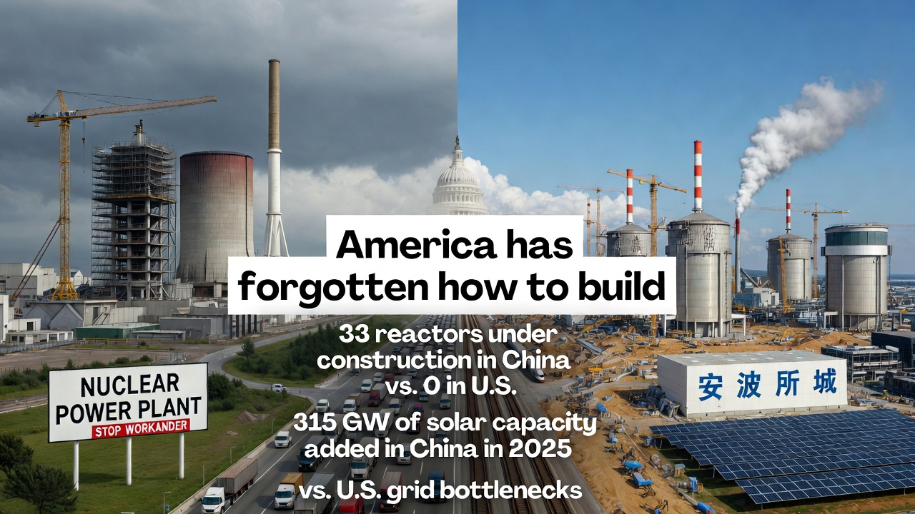 Why America Has Forgotten How to Build While China Can't Stop: The Great Infrastructure Divergence