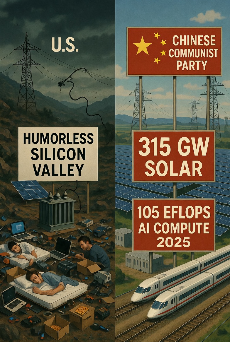 Humorless Silicon Valley and the Chinese Communist Party: Who Is Actually Building Our Future?