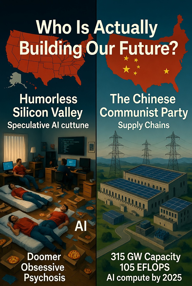 Humorless Silicon Valley and the Chinese Communist Party: Who Is Actually Building Our Future?