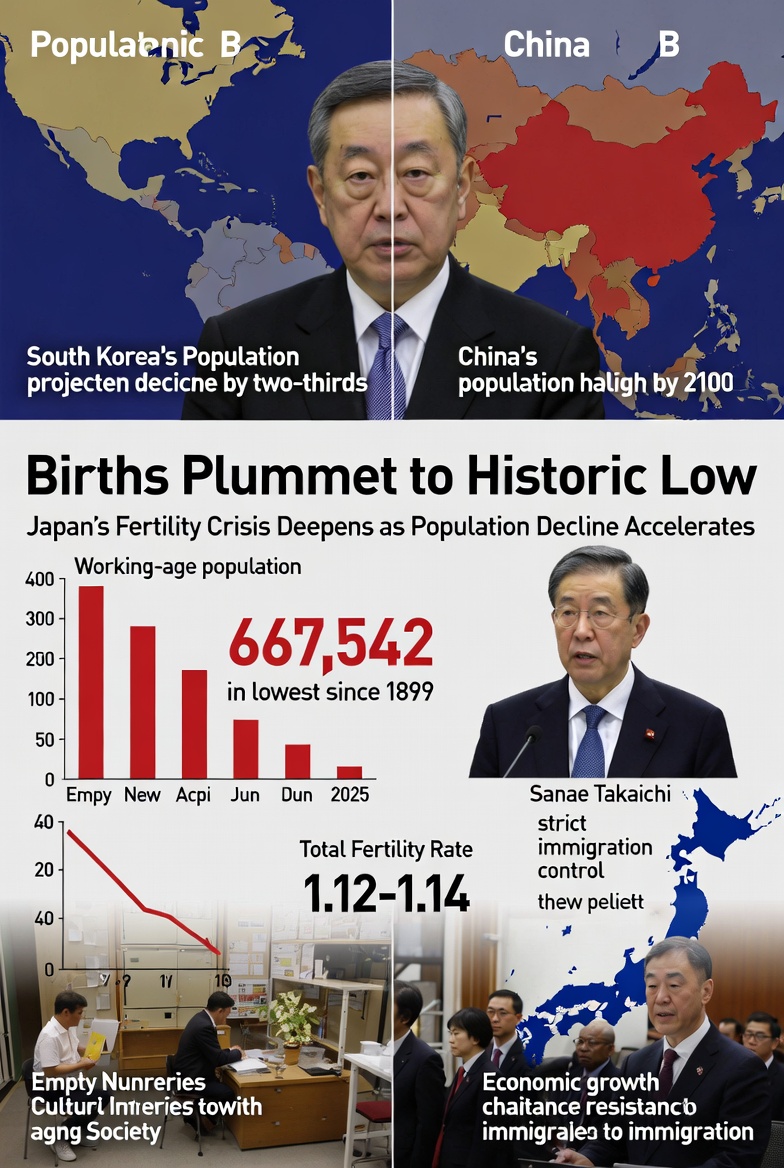 Japan's Births Plummet to Historic Low in 2025: A Demographic Crisis Deepens