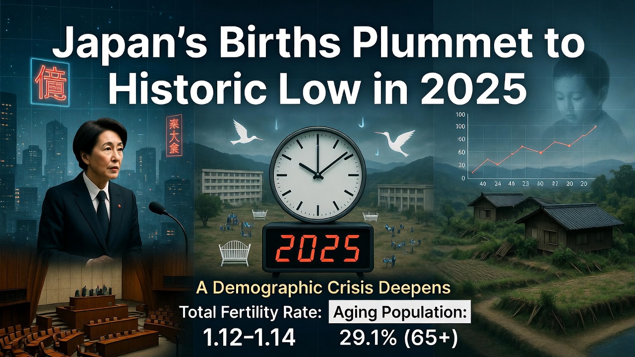 Japan's Births Plummet to Historic Low in 2025: A Demographic Crisis Deepens