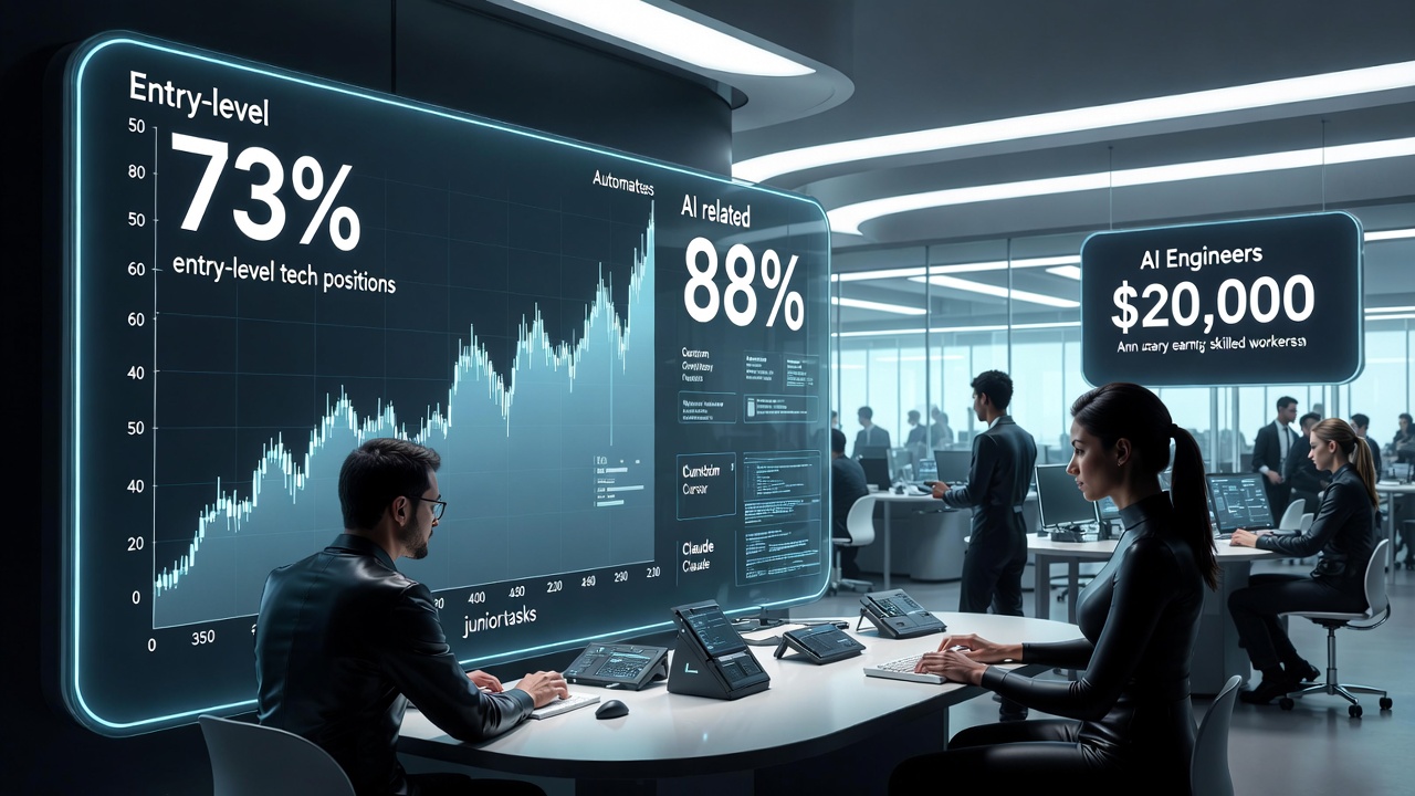 The 73% Collapse: How AI Is Erasing Entry-Level Tech Jobs and Rewriting the Career Ladder