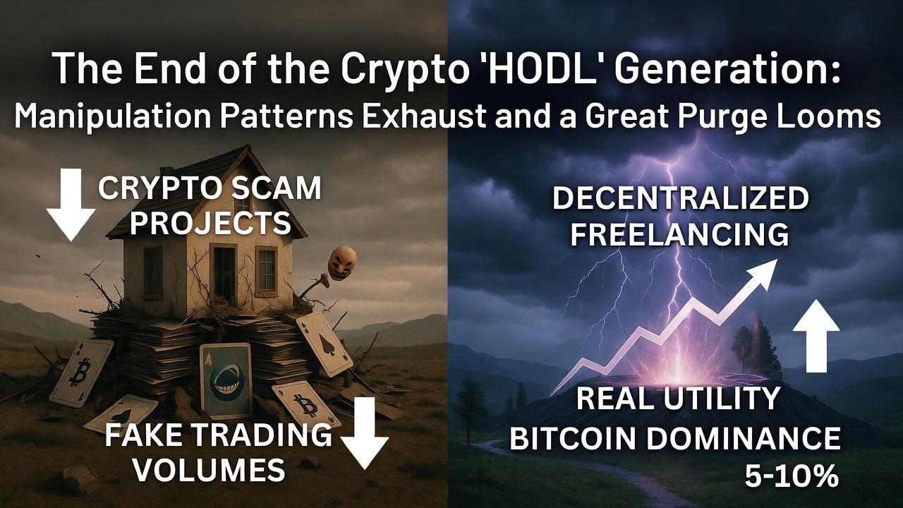 The End of the Crypto "HODL" Generation: Manipulation Patterns Exhaust and a Great Purge Looms