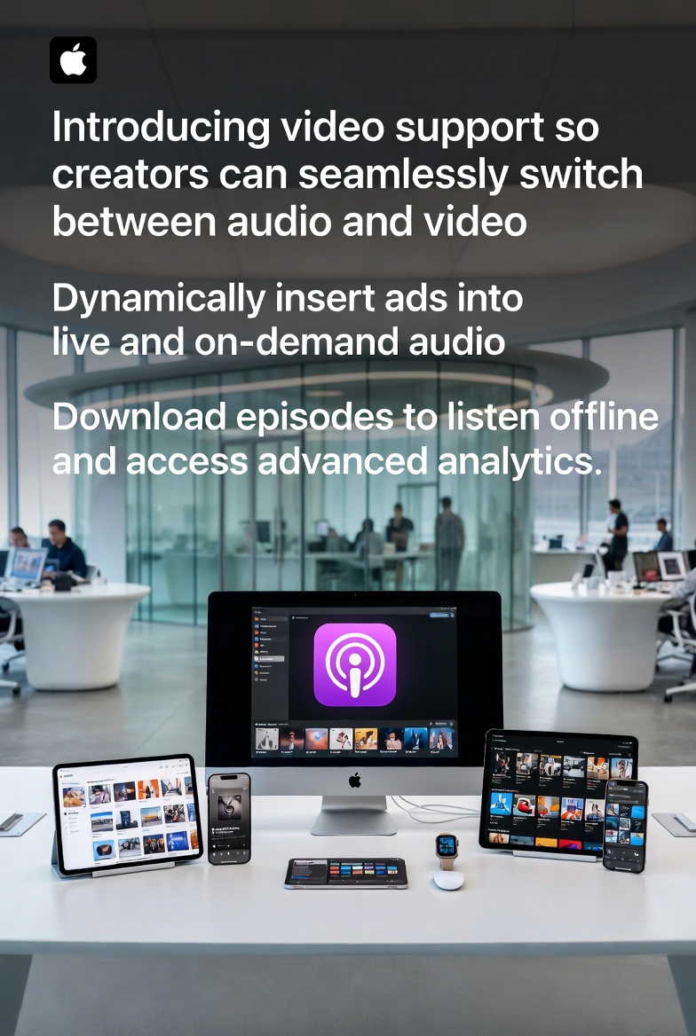 The Day Has Come: Apple Podcasts Embraces Video to Challenge YouTube and Spotify