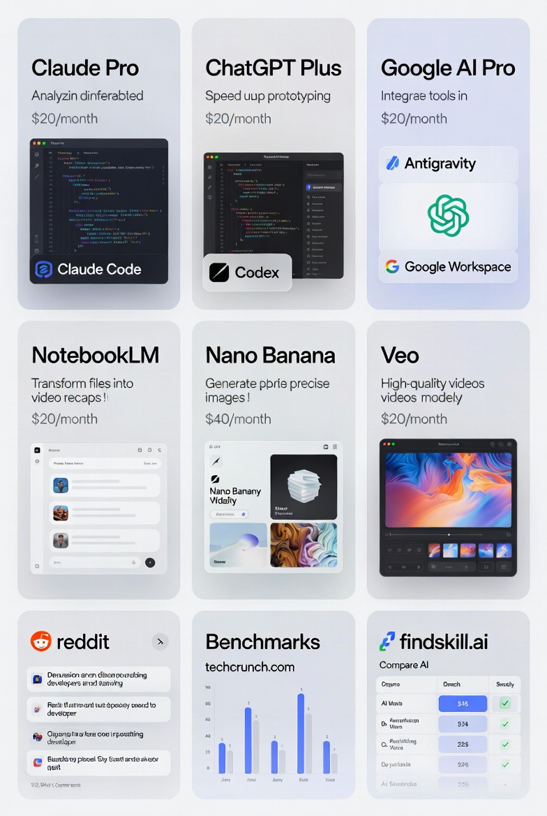 Choosing the Best /Month AI Subscription in 2026: Claude Pro, ChatGPT Plus, or Google AI Pro?