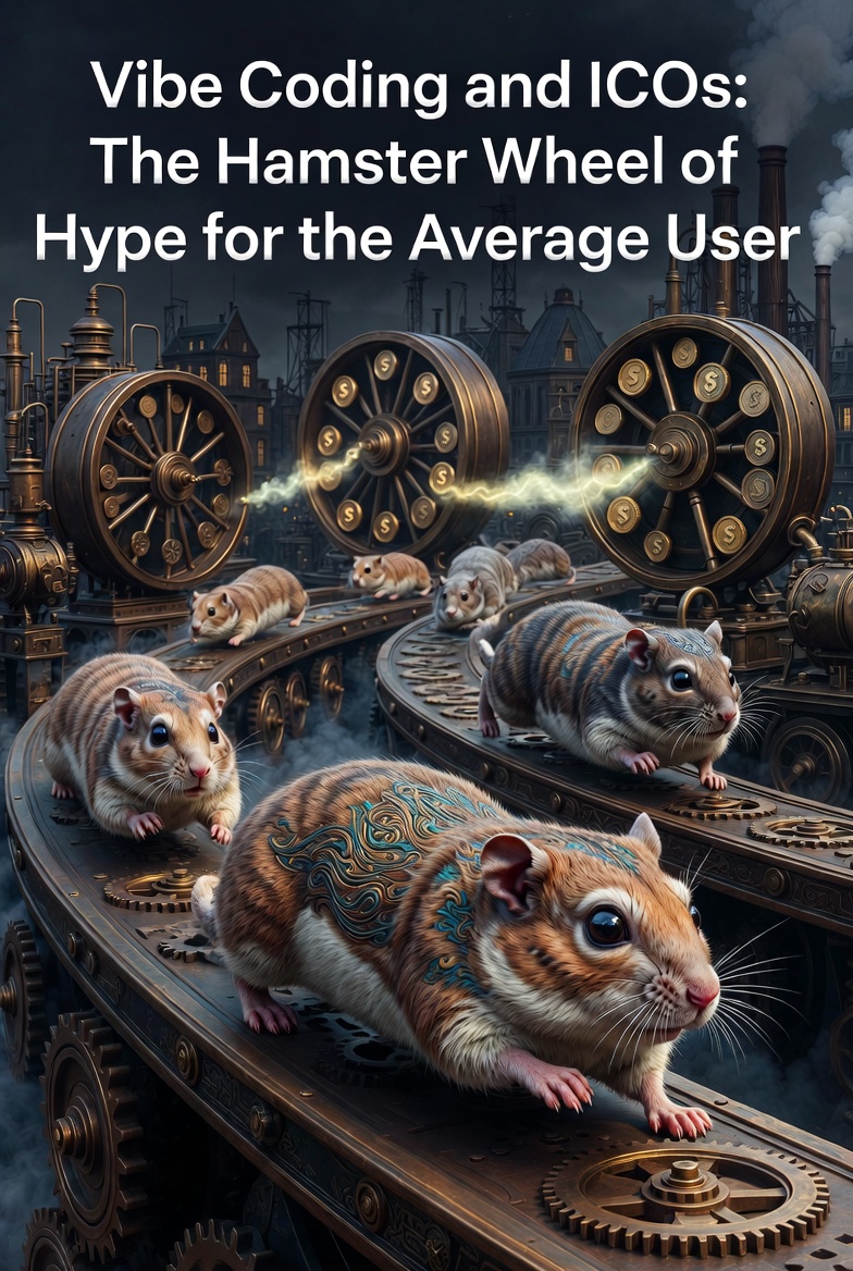 Vibe Coding and ICOs: The Hamster Wheel of Hype for the Average User