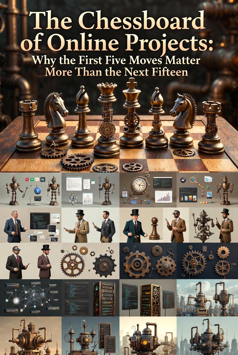 The Chessboard of Online Projects: Why the First Five Moves Matter More Than the Next Fifteen