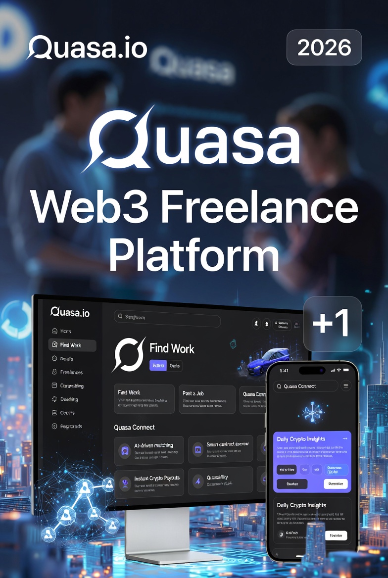 Quasa.io is a pioneering Web3 platform that's revolutionizing freelance work