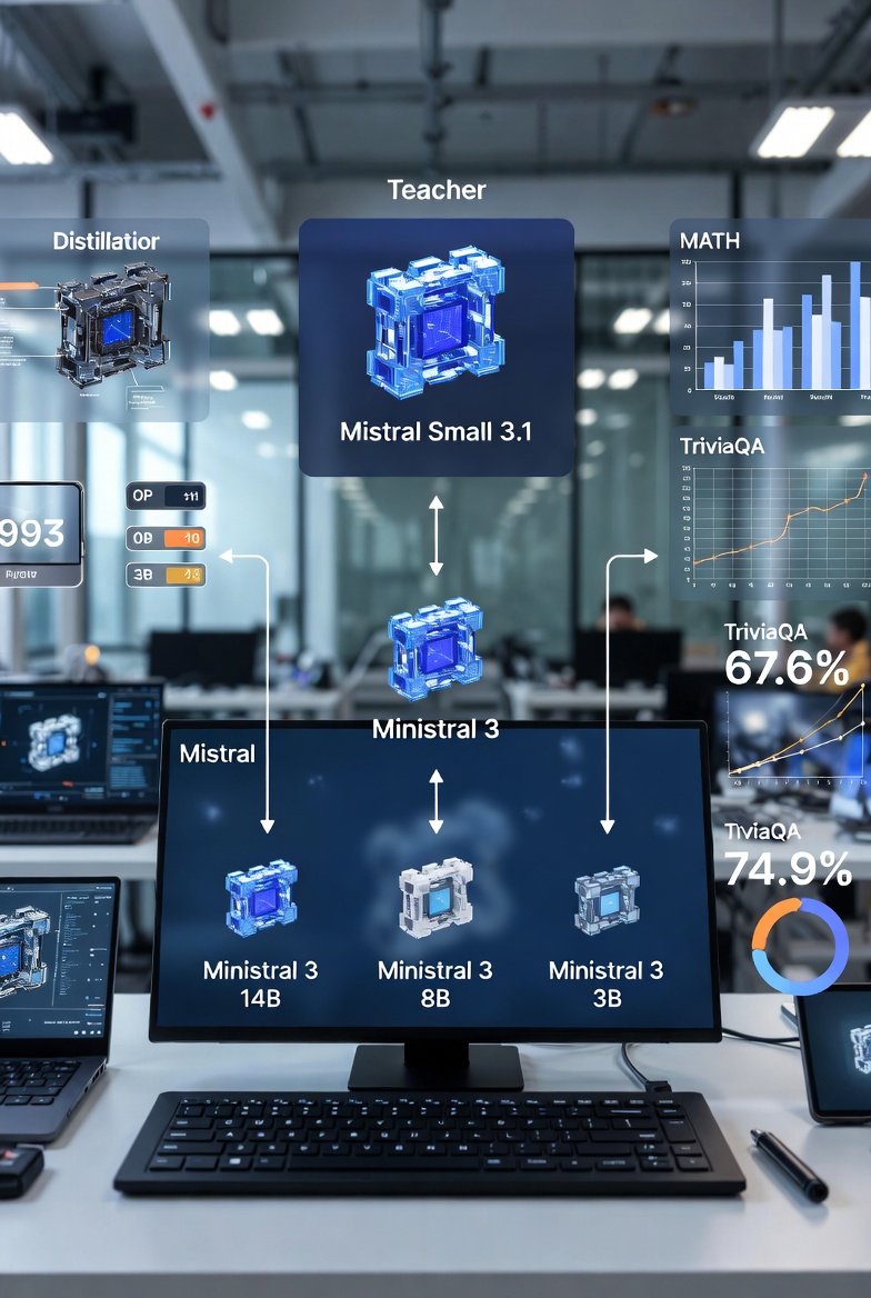 Mistral AI Teaches Small Models to Think Like Giants Using Cascade Distillation