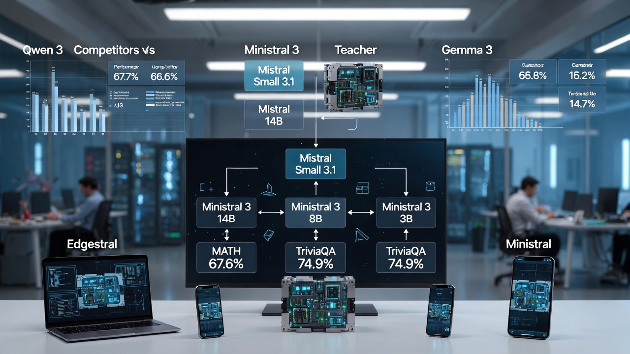 Mistral AI Teaches Small Models to Think Like Giants Using Cascade Distillation