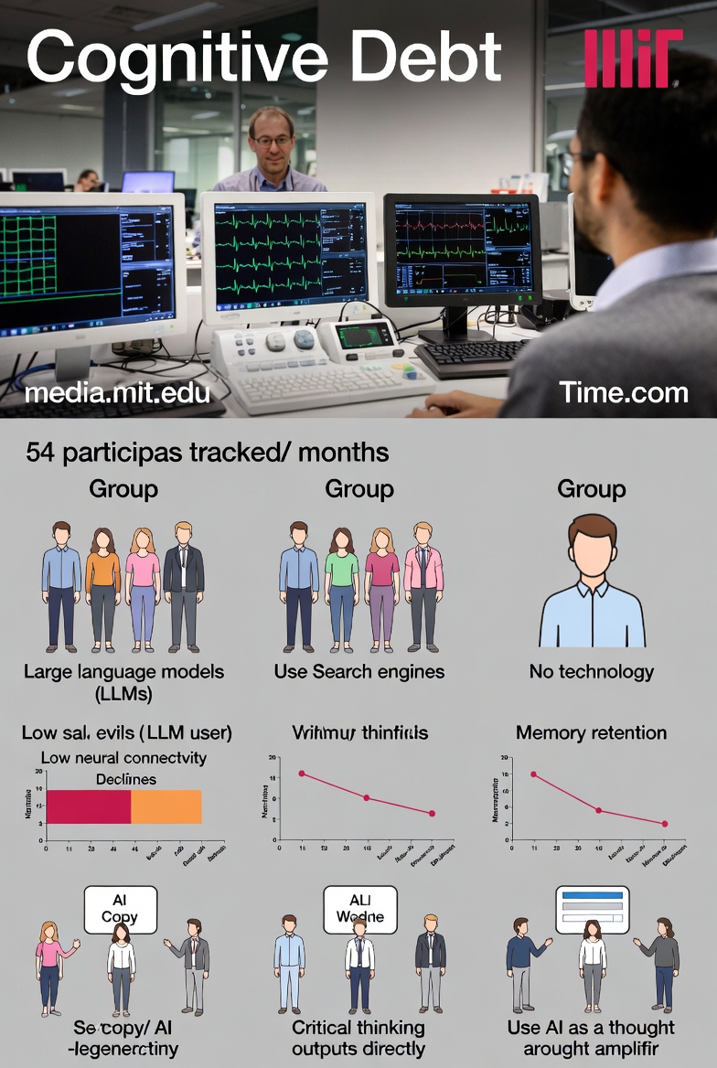 MIT Study Reveals 'Cognitive Debt': How Over-Reliance on AI Weakens Independent Thinking