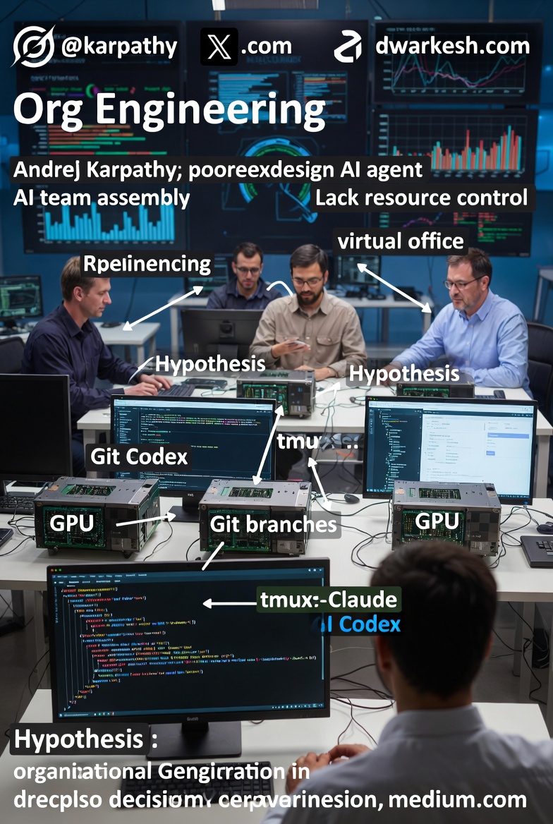 Karpathy's Experiment: Assembling an AI Research Team Highlights Limitations and Ushers in 'Org Engineering'