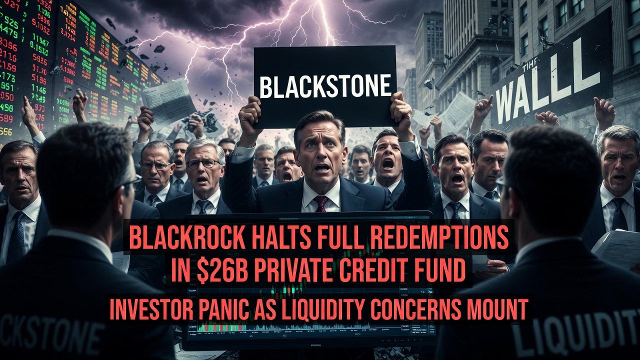 BlackRock Halts Full Redemptions in  Billion Private Credit Fund Amid Investor Panic