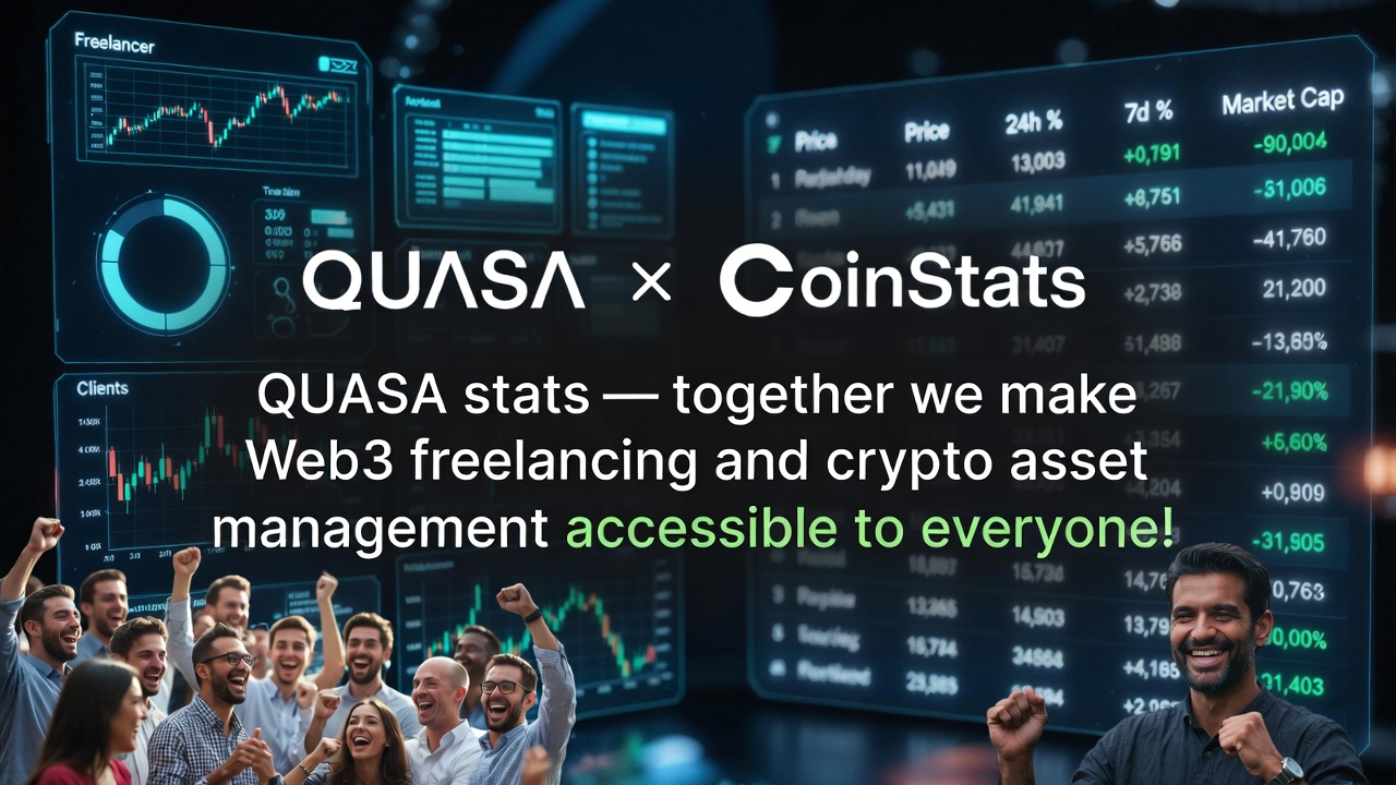 We are excited to announce a strategic partnership between QUASA and CoinStats!