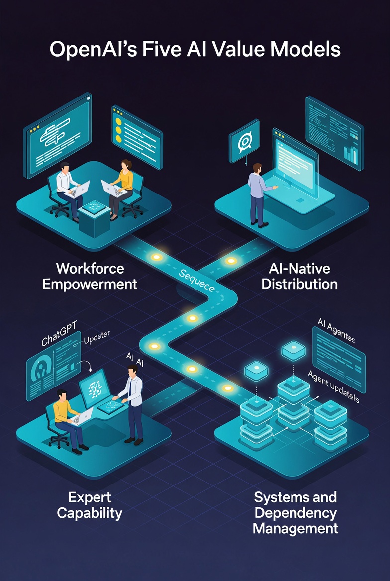 The Five AI Value Models Driving Business Reinvention: Insights from OpenAI