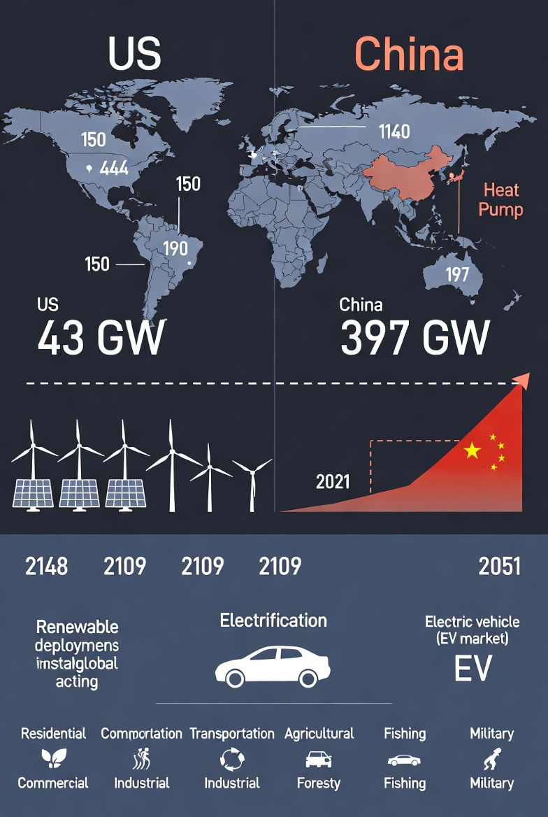 Stanford Study: Global Clean Energy Transition Timelines Reveal Stark Contrasts Between US and China