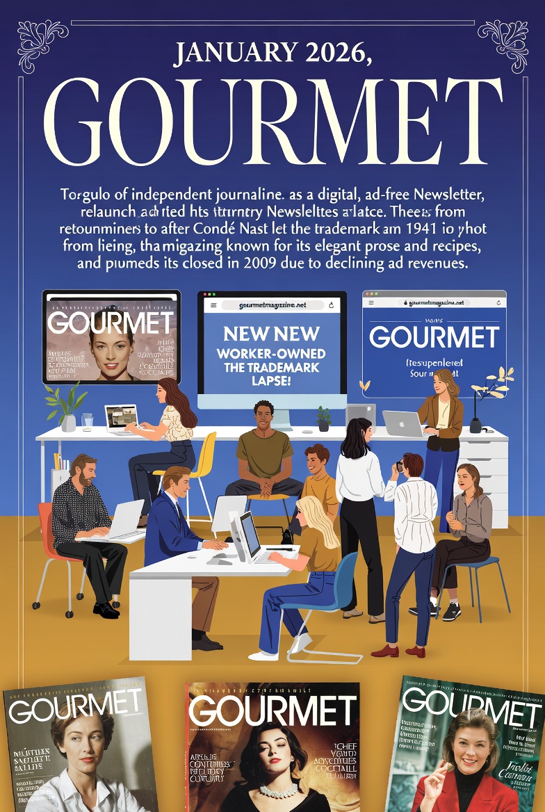 The Revival of Gourmet Magazine: A Trademark Twist and a New Digital Era