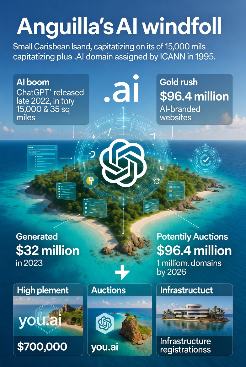 Anguilla's AI Windfall: How the .ai Domain Turned a Tiny Island into a Tech Revenue Powerhouse