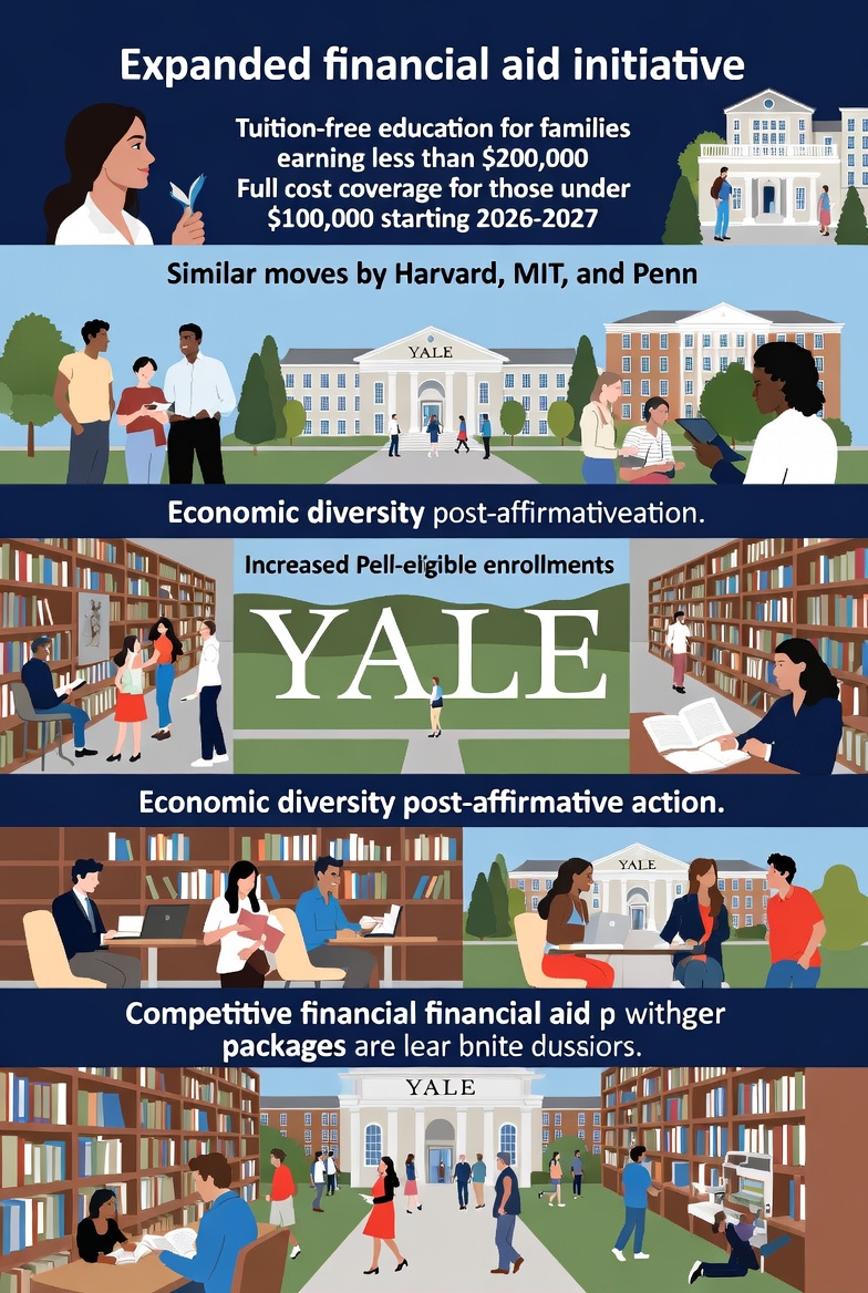 Yale Expands Financial Aid: Tuition-Free for More Families, Joining Elite Peers in Accessibility Push