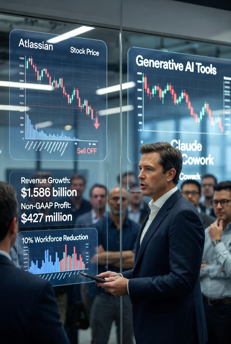 Atlassian Slashes 10% of Workforce to Self-Fund AI Push Amid Plunging Stock Value