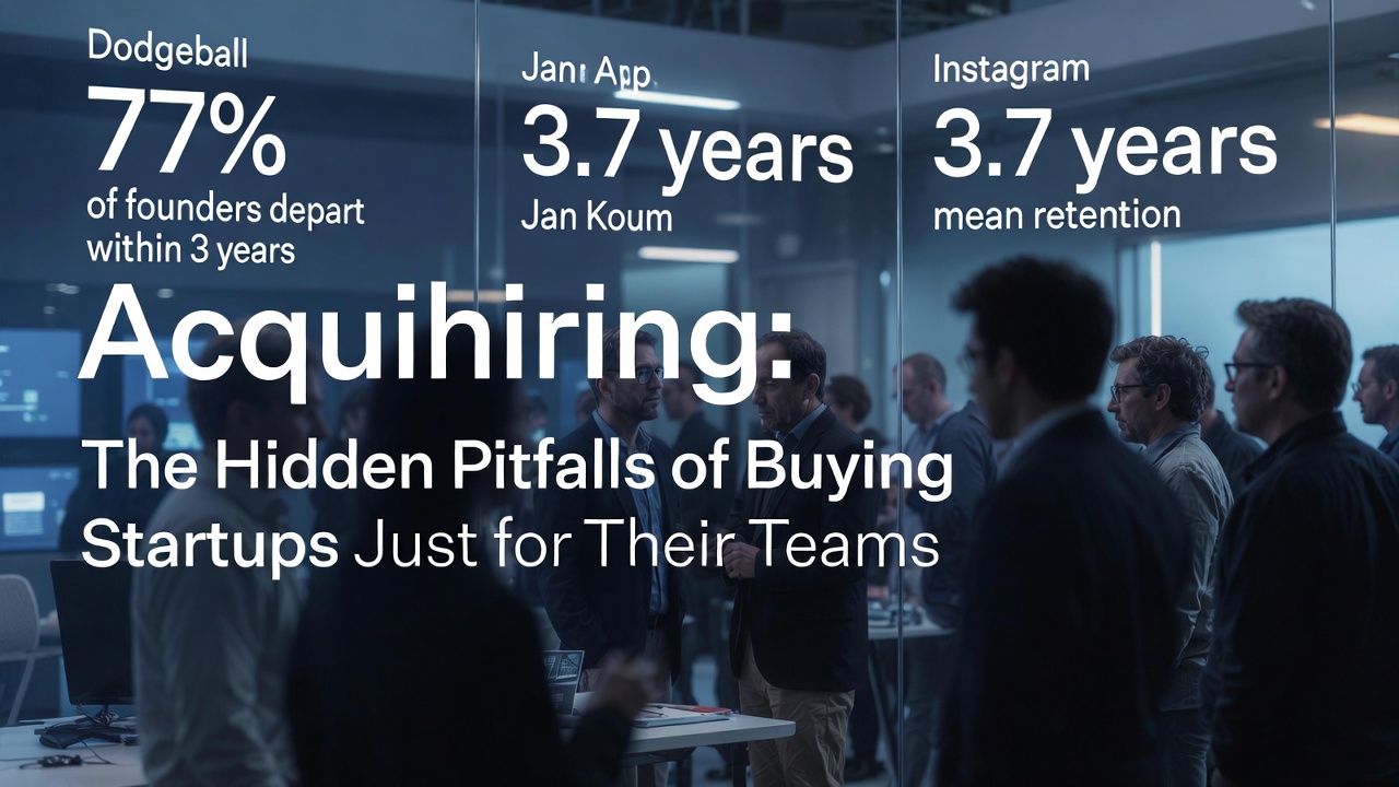 The Hidden Pitfalls of Acquihiring: Why Acquired Talent Often Flees Big Tech
