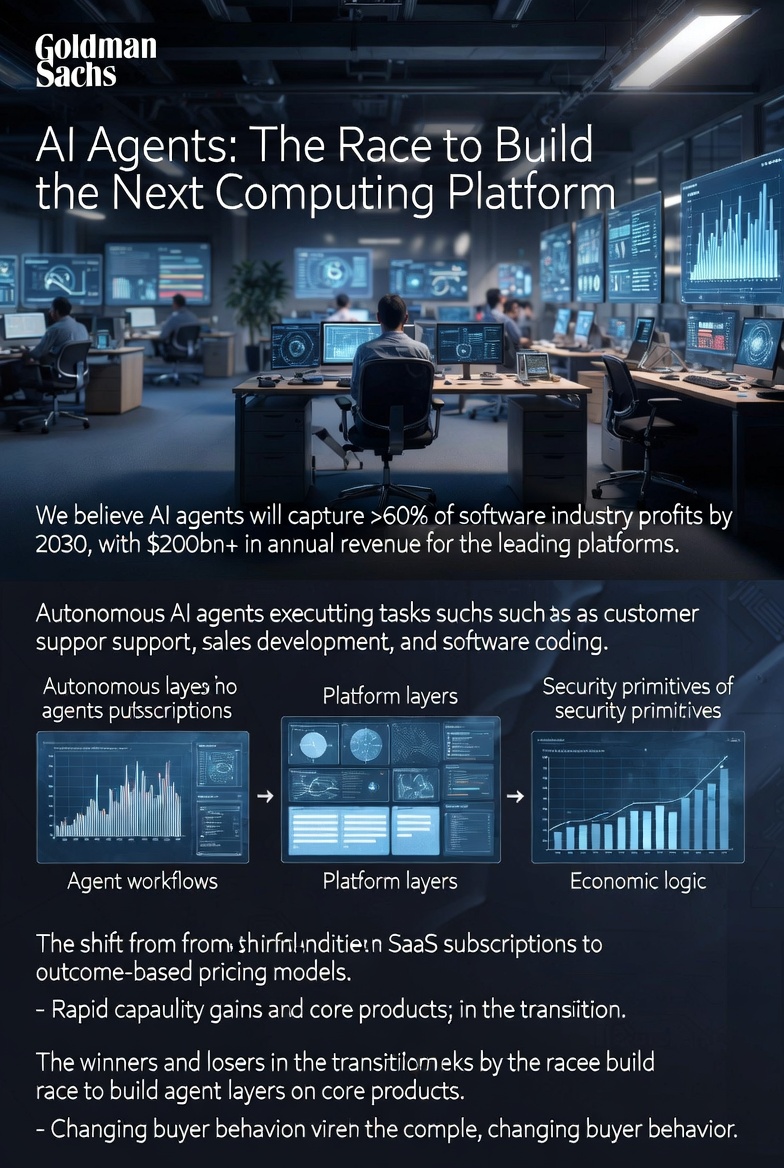 Goldman Sachs: AI Agents Could Capture 60%+ of Software Industry Profits by 2030