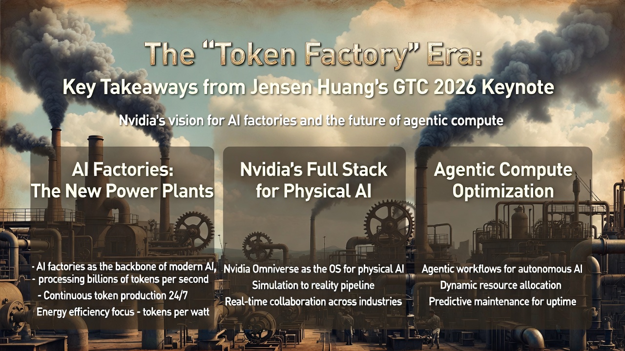 The "Token Factory" Era: Key Takeaways from Jensen Huang’s GTC 2026 Keynote