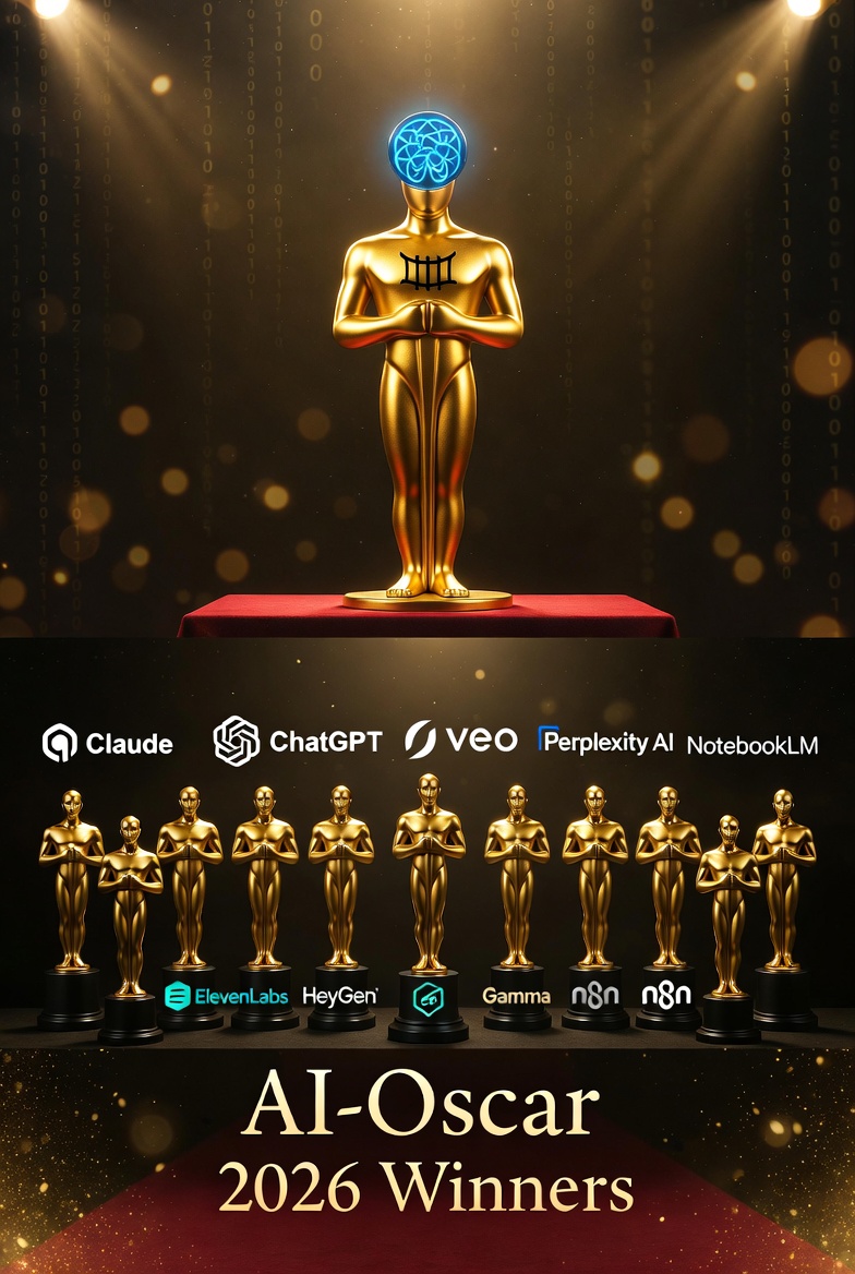 AI-Oscar 2026: QUASA Readers Crown Their Favorite AI Tools in Historic People’s Choice Awards