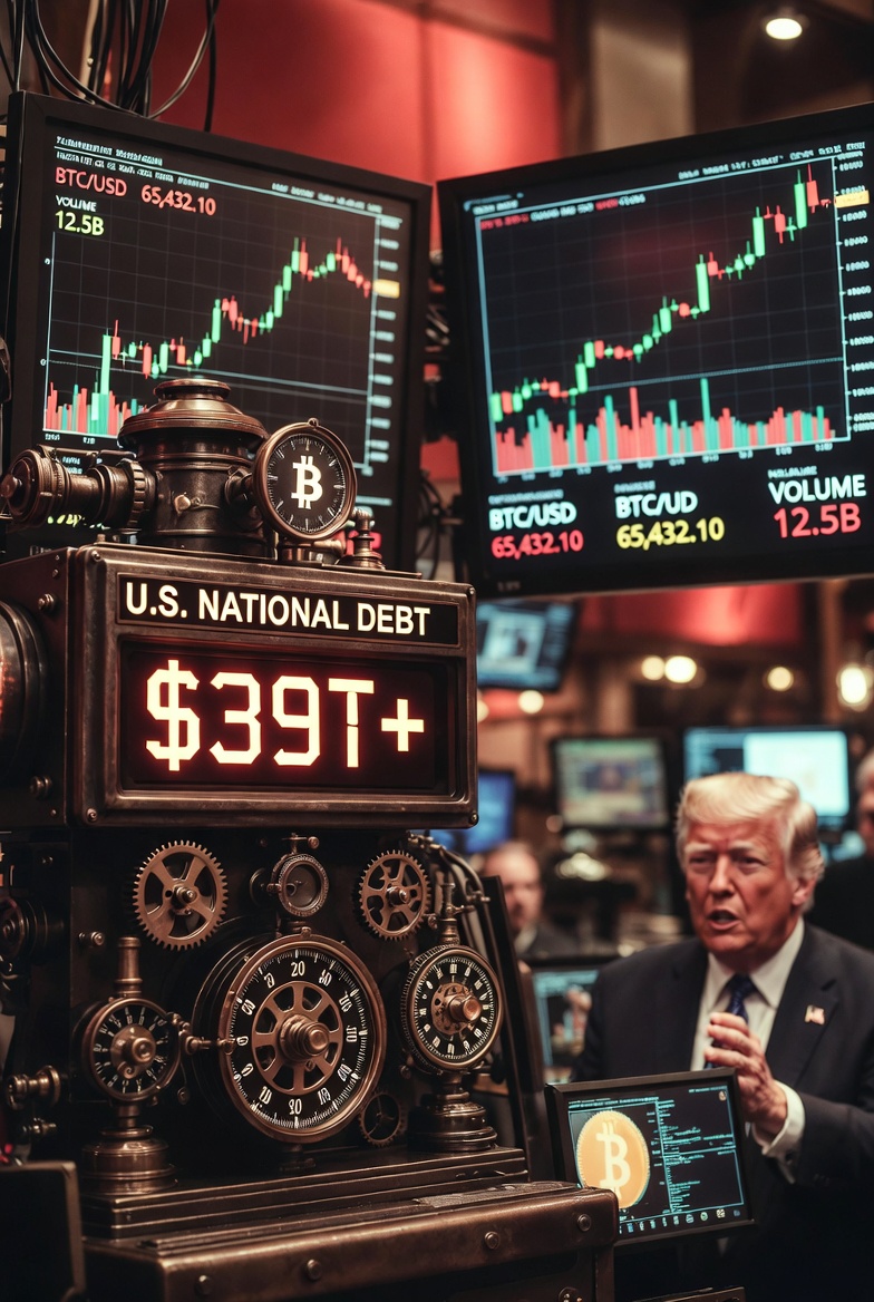US National Debt Surpasses Record  Trillion — Crypto Bulls See Strong Link to Bitcoin’s Rise