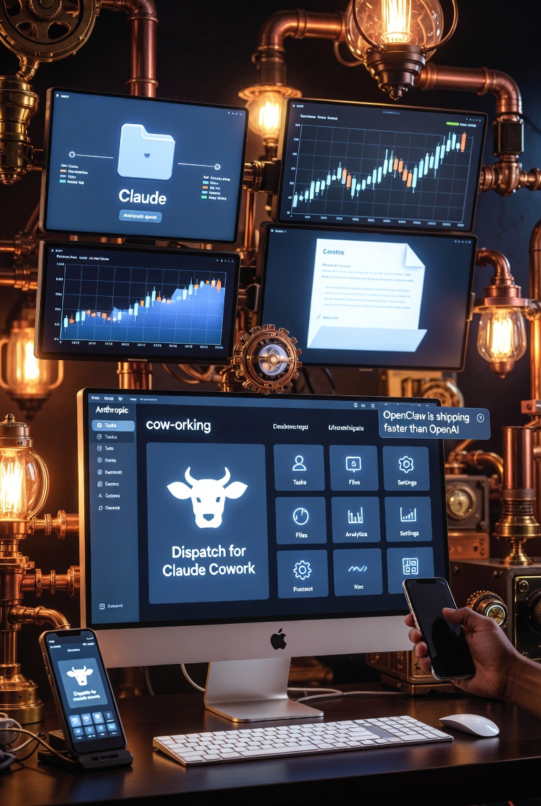 Anthropic Just Shipped Its Own “OpenClaw” Faster Than OpenAI — Meet Dispatch for Claude Cowork