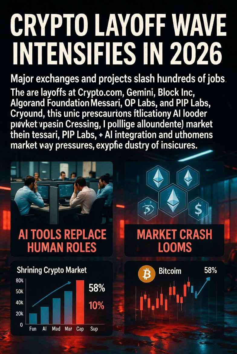 2026 Crypto Bloodbath Begins: Exchanges & Projects Slash Staff as AI Takes Over