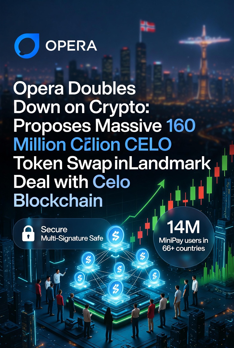 Opera Goes All-In on Crypto: Wants 160M CELO Tokens Instead of Cash in Major Celo Proposal