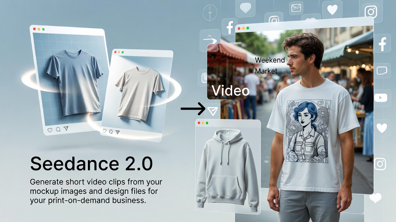 How AI Video Turns a Flat T-Shirt Design Into a Scroll-Stopping Reel for POD Sellers
