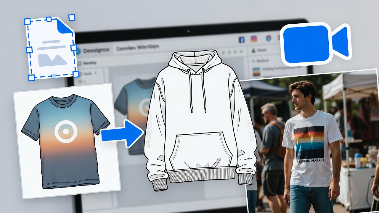 How AI Video Turns a Flat T-Shirt Design Into a Scroll-Stopping Reel for POD Sellers